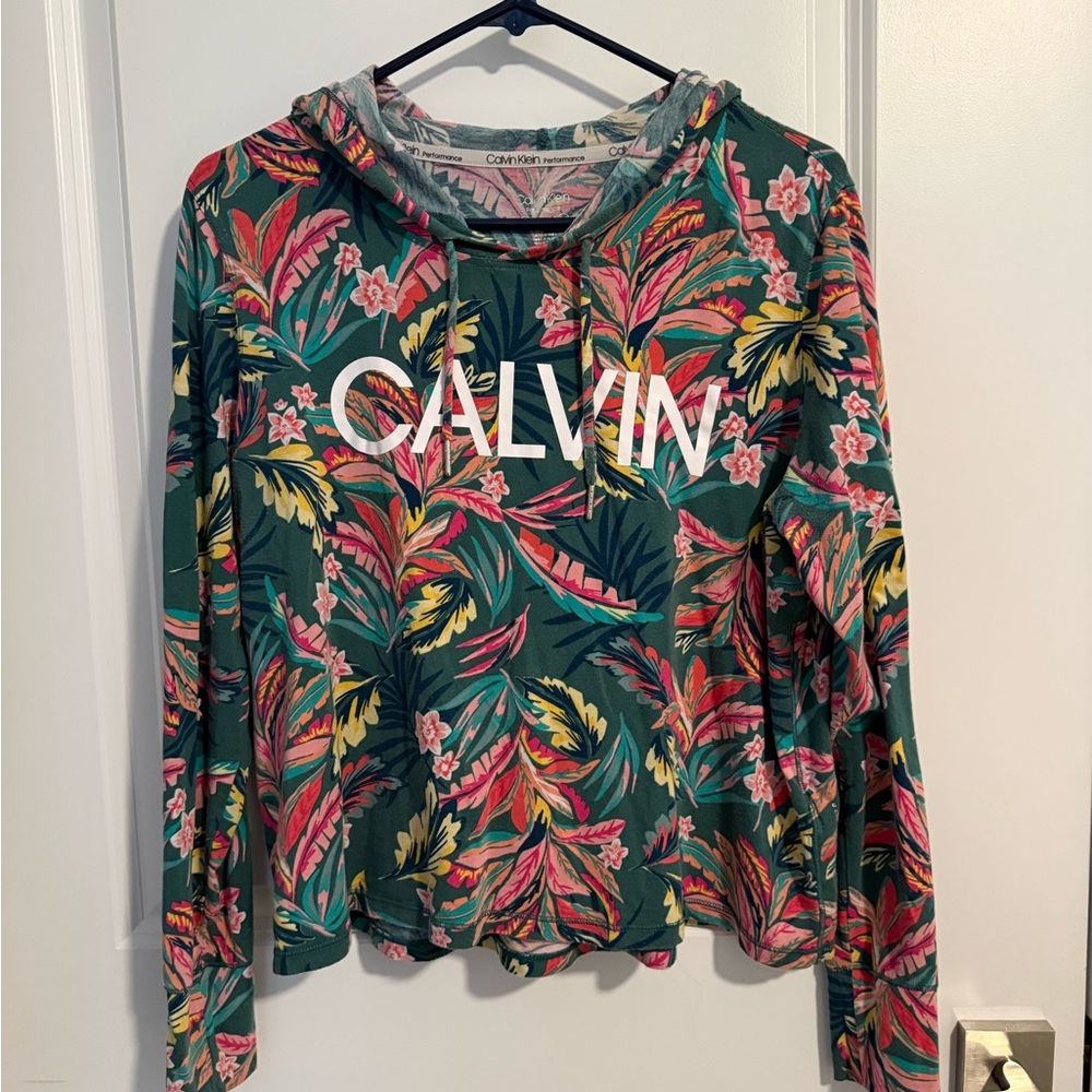 Calvin Klein Performance Women's Floral Top Sz M